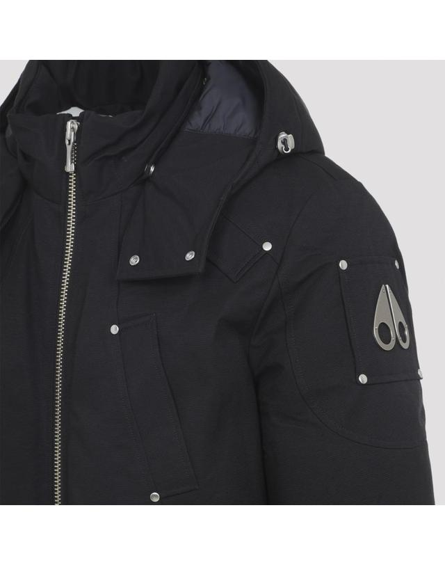 무스너클 [해외직구][D14]무스너클 M35MB000S 305 BLACK BLACK 남성 자켓 코트 아우터 Moose Knuckles Original Ballistic Bomber Jacket 착용컷