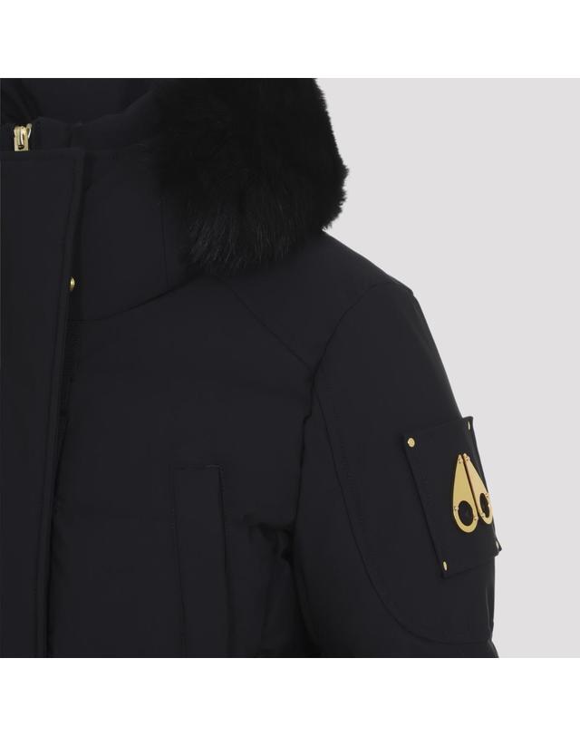 무스너클 [해외직구][D14]무스너클 M36LJ181GS 305 BLACK 여성 자켓 코트 아우터 Moose Knuckles Giillet 3Q Jacket 착용컷