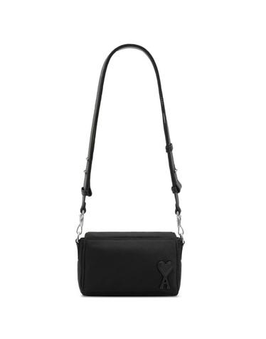 [해외직구][P13]AMI PARIS ULL710AW0001001 남성 크로스백 숄더백 가방 슬링백 범백 벨트백 폰홀더 AMI PARIS MARCEL NYLON CROSSBODY BAG