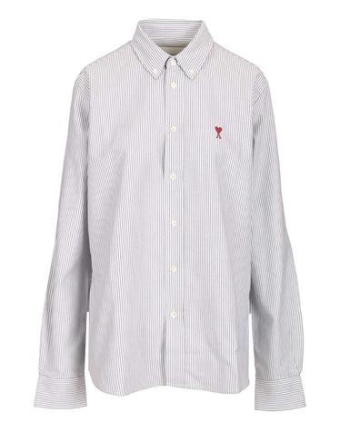 [해외직구][A94]아미 BFUSH063CO0087039 공용 셔츠 AMI AMI Striped Shirt