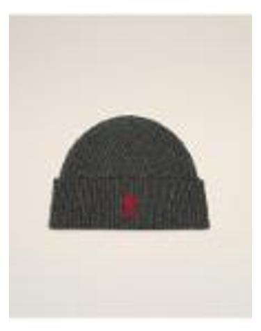 [해외직구][G95]Ami Paris BFUHA116018084 남성 모자 캡 버킷햇 페도라 비니 바라클라바 CAPPELLO RED AMI DE COEUR