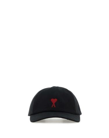 [해외직구][X45]아미 BFUCP006AW0041 001 여성 모자 버킷햇 비니 캡 Black cotton baseball cap