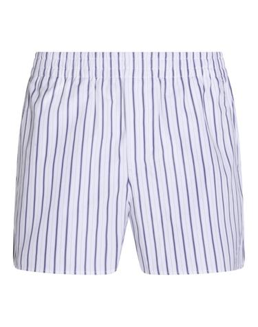 [해외직구][B47]AMI PARIS USO806CO0220A074 남성 반바지 버뮤다팬츠 WHITE AND BLUE COTTON SHORTS