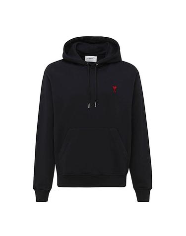 [해외직구][B47]AMI PARIS BFUSW235730001 남성 맨투맨 스웨트셔츠 상의 BLACK COTTON SWEATSHIRT
