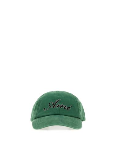 [해외직구][X45]아미 UCP289AW0052 A341 여성 모자 버킷햇 비니 캡 Green cotton baseball cap