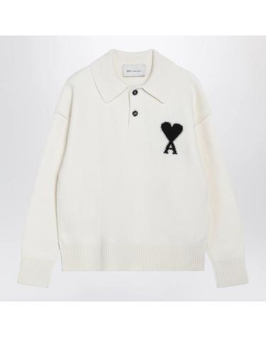 [해외직구][T56]Ami Paris UPL409D018 여성 폴로셔츠 카라티