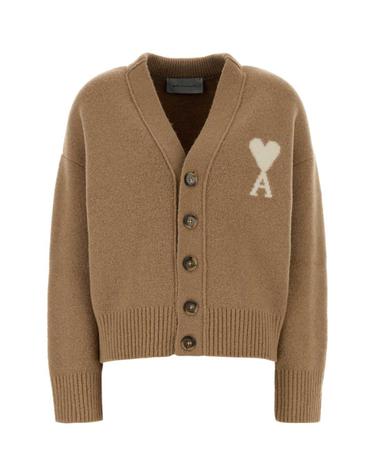 [해외직구][X45]아미 UKC365KN0135 A278 여성 스웨터 니트 가디건 Camel alpaca blend cardigan
