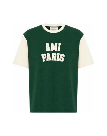 [해외직구][W63]AMI PARIS UTS418JE0272 A244 남성 티셔츠 상의 탑 T shirt in cotone