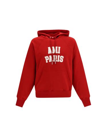 [해외직구][K68]AMI PARIS USW803JE0273 A202 남성 맨투맨 스웨트셔츠 후드 Embroidered cotton Hoodie