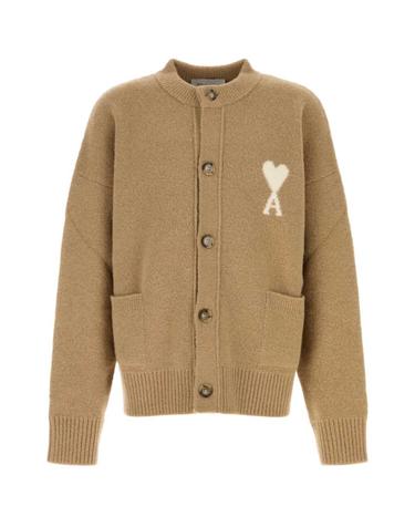 [해외직구][X45]아미 UKC366KN0135 A278 남성 스웨터 니트 가디건 Camel stretch alpaca blend cardigan
