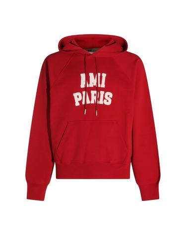 [해외직구][Q11]AMI PARIS USW803JE0273A202 남성 맨투맨 스웨트셔츠 후드 RED COTTON SWEATSHIRT