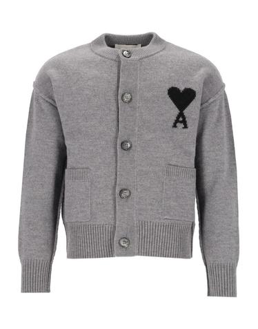 [해외직구][A94]아미 UKC368018A273 남성 스웨터 니트 AMI AMI Wool Ami De Coeur Cardigan