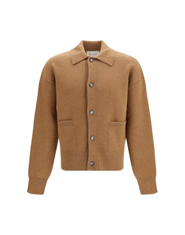 [해외직구][K68]AMI PARIS HKC923KN0192 280 남성 니트 스웨터 가디건 Wool shirt collar Cardigan