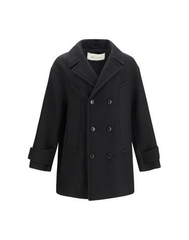 [해외직구][K68]AMI PARIS HCO480WV0078 001 남성 코트 하프 롱 트렌치코트 레인코트 파카 Wool Pea Coat
