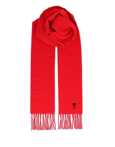 [해외직구][A94]아미 USF677AW0047A186 공용 목도리 머플러 AMI AMI Scarf