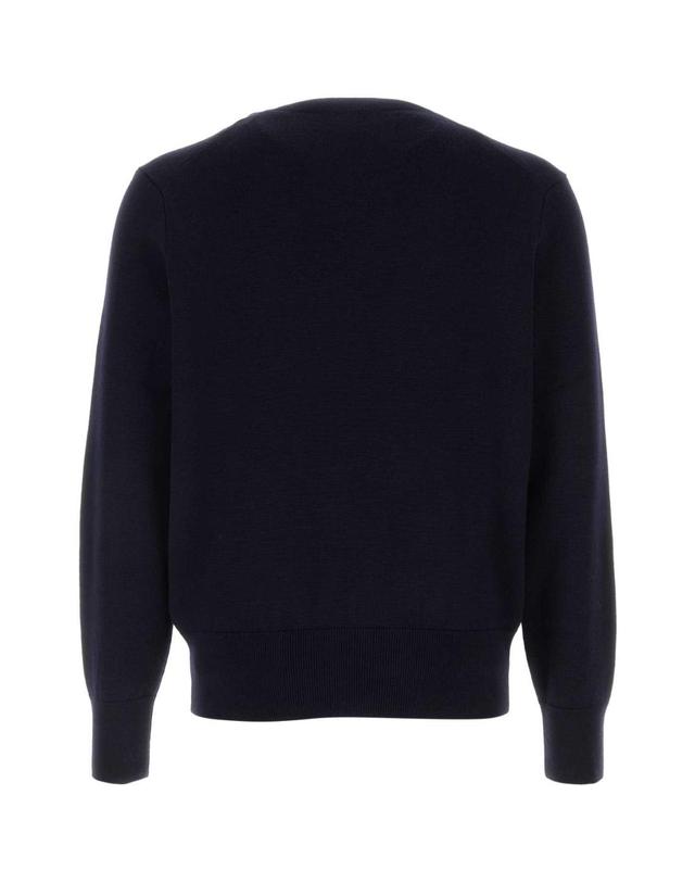 아미 [해외직구][X45]아미 HKS826001 414 남성 셔츠 남방 긴팔 반팔 Navy blue wool sweater 착용컷