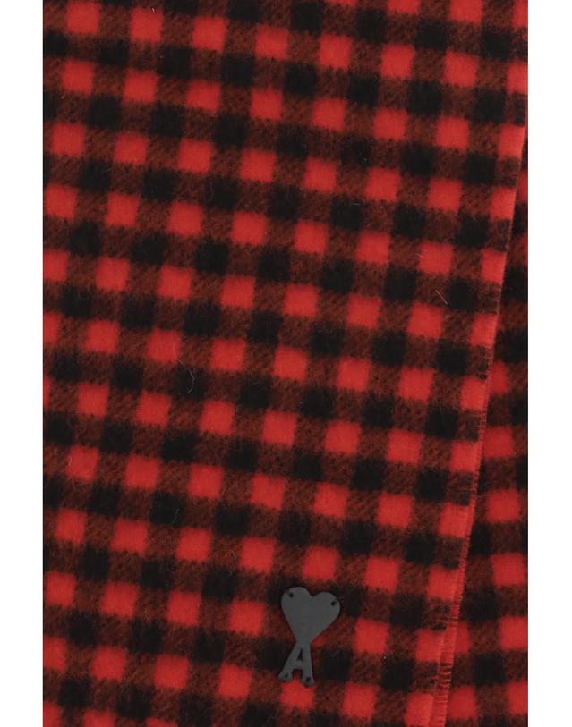 아미 [해외직구][K68]AMI PARIS USF699AW0059 A252 남성 스카프 목도리 폴라드 머플러 Ami de Coeur checked wool Scarf 착용컷