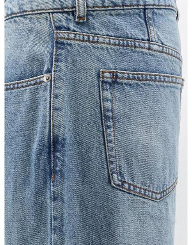 아미 [해외직구][N85]AMI PARIS HTR919 남성 데님 청바지 진 AMI PARIS Blue denim jeans 착용컷