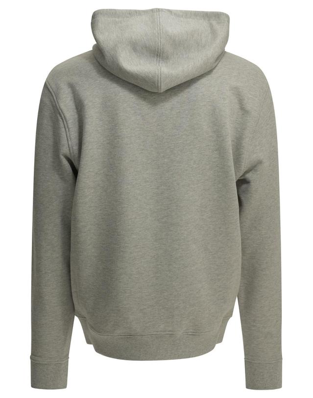 아미 [해외직구][V90]Ami Paris HSW7657300951 남성 스웨트셔츠 후드 맨투맨 Ami de Couer Zip Up Sweatshirt 착용컷