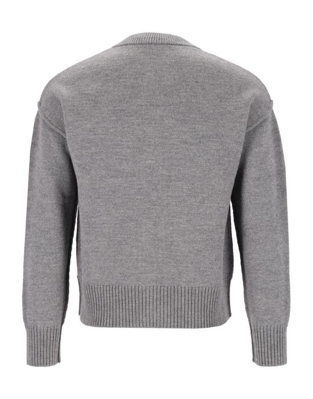 아미 [해외직구][A94]아미 UKC368018A273 남성 스웨터 니트 AMI AMI Wool Ami De Coeur Cardigan 착용컷
