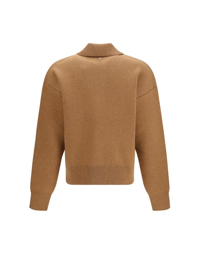 아미 [해외직구][K68]AMI PARIS HKC923KN0192 280 남성 니트 스웨터 가디건 Wool shirt collar Cardigan 착용컷