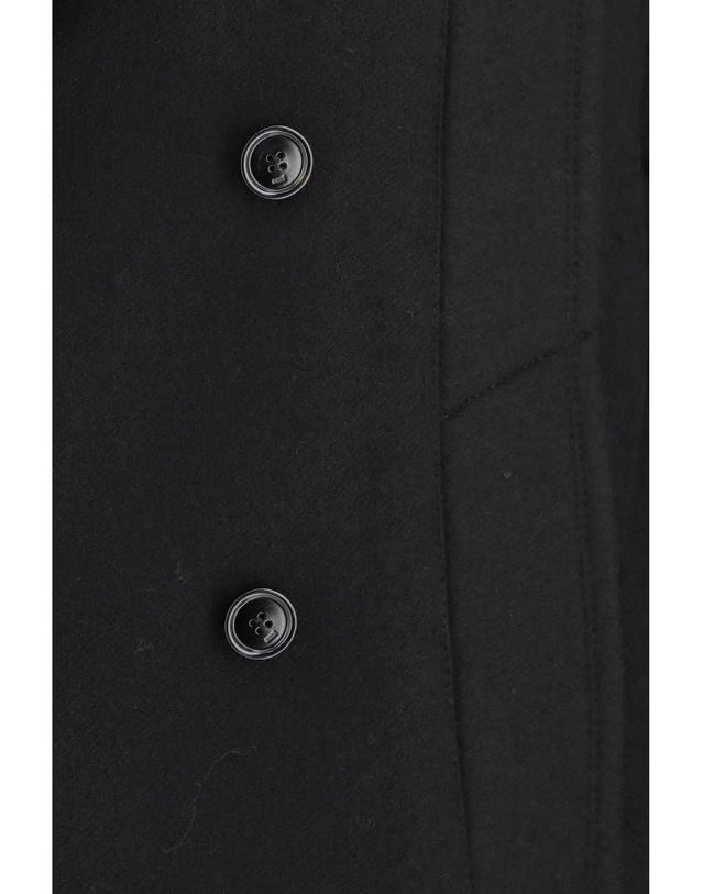 아미 [해외직구][K68]AMI PARIS HCO480WV0078 001 남성 코트 하프 롱 트렌치코트 레인코트 파카 Wool Pea Coat 착용컷