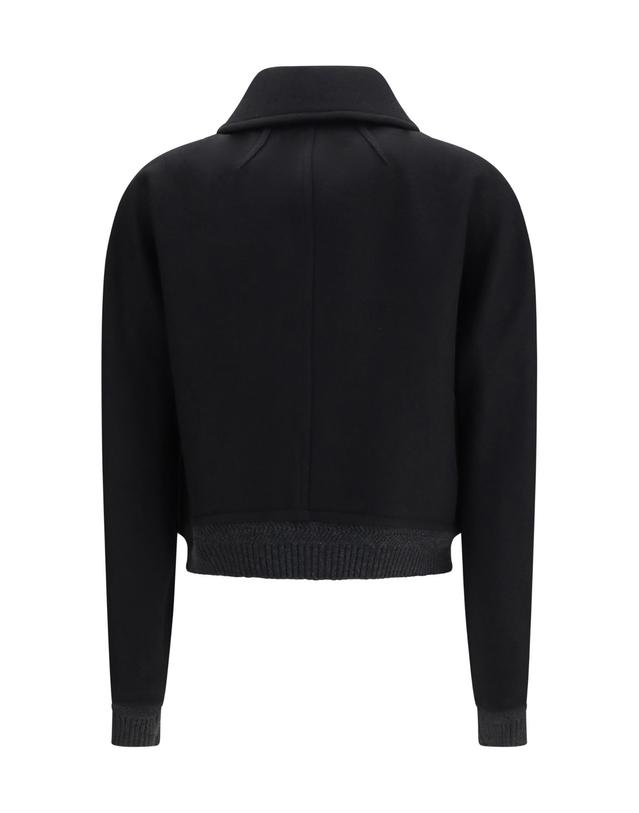 아미 [해외직구][K68]AMI PARIS FJK946WV0078 001 여성 자켓 베스트 봄버 파카 베스트 블레이저 Wool double breasted Bomber 착용컷