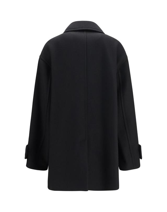 아미 [해외직구][K68]AMI PARIS FCO480WV0078 001 여성 코트 하프 롱 트렌치코트 레인코트 Virgin wool short Caban Coat 착용컷