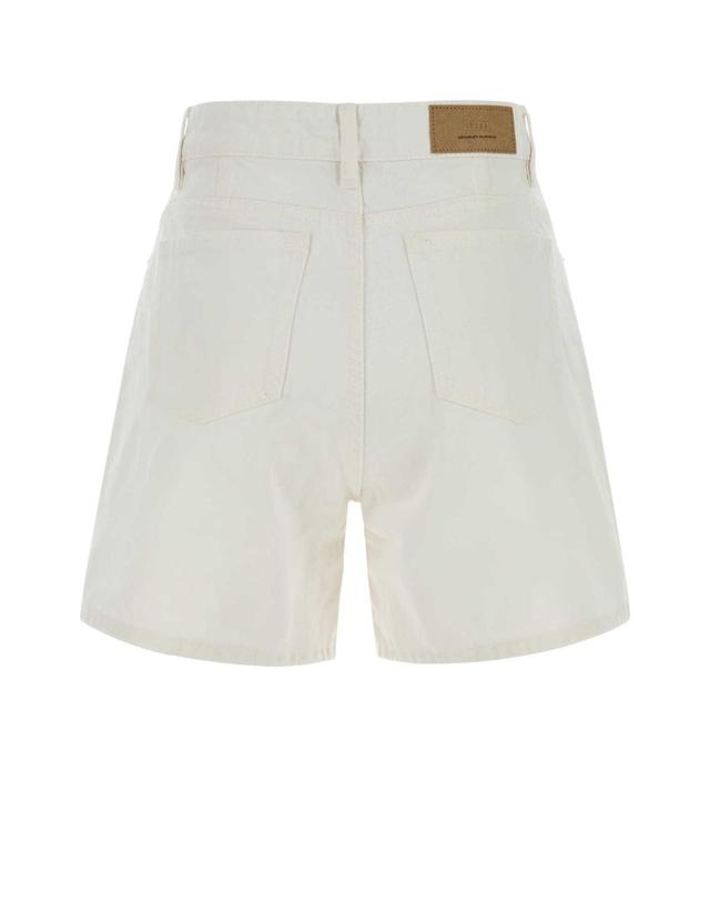 아미 [해외직구][X45]아미 FSO839DE0126 136 여성 반바지 버뮤다팬츠 숏팬츠 쇼츠 White denim shorts 착용컷
