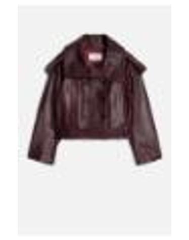 [해외직구][G95]7 For All Mankind 7NEE0H69U73W3 여성 자켓 봄버자켓 블레이저 패딩 베스트 DOUBLE BREASTED HIGH NECK SHORT LEATHER JACKET