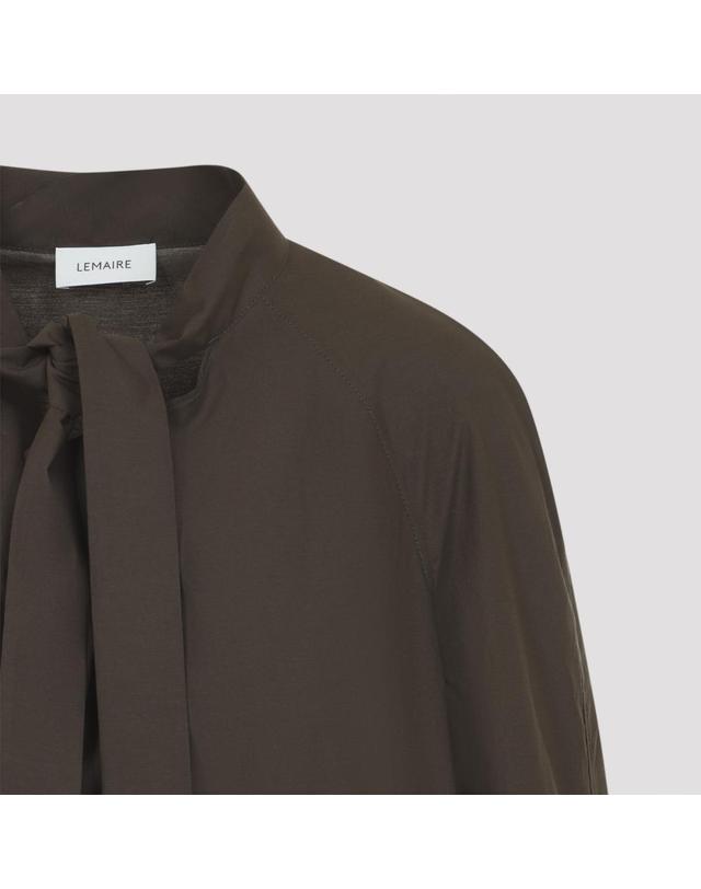 르메르 [해외직구][D14]르메르 SH1218LF1500 BR477 TRUFFLE 여성 셔츠 남방 블라우스 Lemaire Ascot Blouse 착용컷