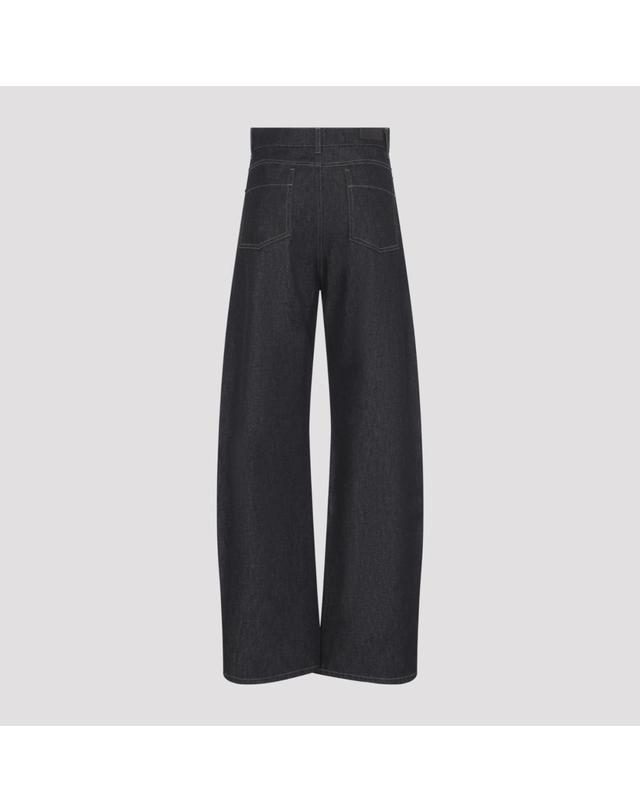 르메르 [해외직구][D14]르메르 PA1264LD1061 BK965 SLATE 여성 데님진 청바지 하의 Lemaire High Waisted Curved Pants 착용컷