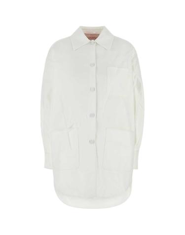 [해외직구][X45]valentino 4B0CJ3F075Y 0BO 여성 자켓 베스트 블레이저 봄버 데님 White cotton blend oversize jacket