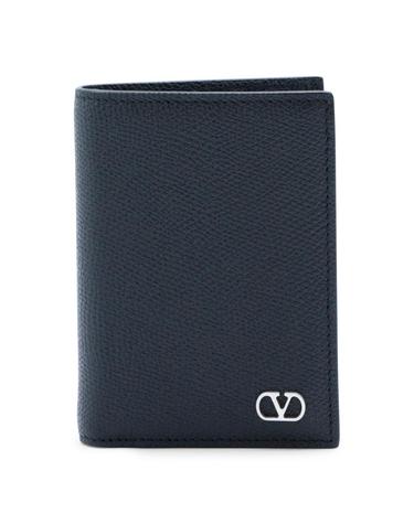 [해외직구][S27]valentino 8Y2P0AP1UAG0NO 남성 카드지갑 반지갑 장지갑 카드홀더 월렛 동전지갑 로고 BLACK LEATHER CARD HOLDER