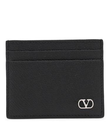 [해외직구][S27]valentino 8Y2P0AP4UAG0NO 남성 카드지갑 반지갑 장지갑 카드홀더 월렛 동전지갑 로고 BLACK LEATHER CARD HOLDER