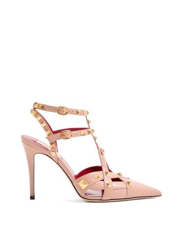 [해외직구][P13]valentino WS0NW0JYWBNW 여성 펌프스 힐 하이힐 슬링백 스틸레토 구두 뮬 발레리나 valentino STUDDY LEATHER PUMPS