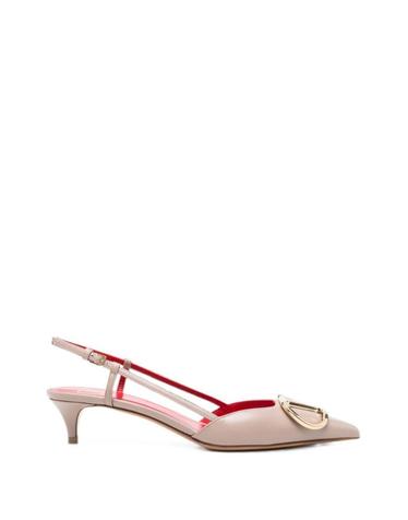 [해외직구][P13]valentino WS0Q70XPDP45 여성 펌프스 힐 하이힐 슬링백 스틸레토 구두 뮬 발레리나 valentino VLOGO SIGNATURE LEATHER PUMPS