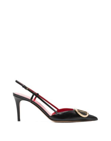 [해외직구][P13]valentino WS0R01XPD0NO 여성 펌프스 힐 하이힐 슬링백 스틸레토 구두 뮬 발레리나 valentino VLOGO SIGNATURE LEATHER PUMPS