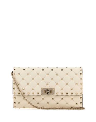 [해외직구][X45]valentino 9W2B0137NAP I16 여성 크로스백 숄더백 미니백 탑핸들백 Ivory nappa leather Rockstud Spike clutch