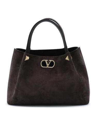 [해외직구][B47]valentino 9W2B0T83AHA0TO 여성 탑핸들백 토트백 BROWN LEATHER SMALL TOTE