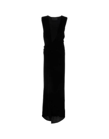 [해외직구][X45]valentino 5B0VDKA54AT 0NO 여성 원피스 드레스 롱원피스 맥시원피스 Black velvet long dress
