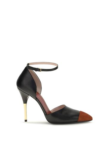 [해외직구][K68]valentino 9W0S0QM1PEG 2UF 여성 펌프스 슬링백 하이힐 스트랩힐 Sinead DOrsay kid leather and suede Pumps