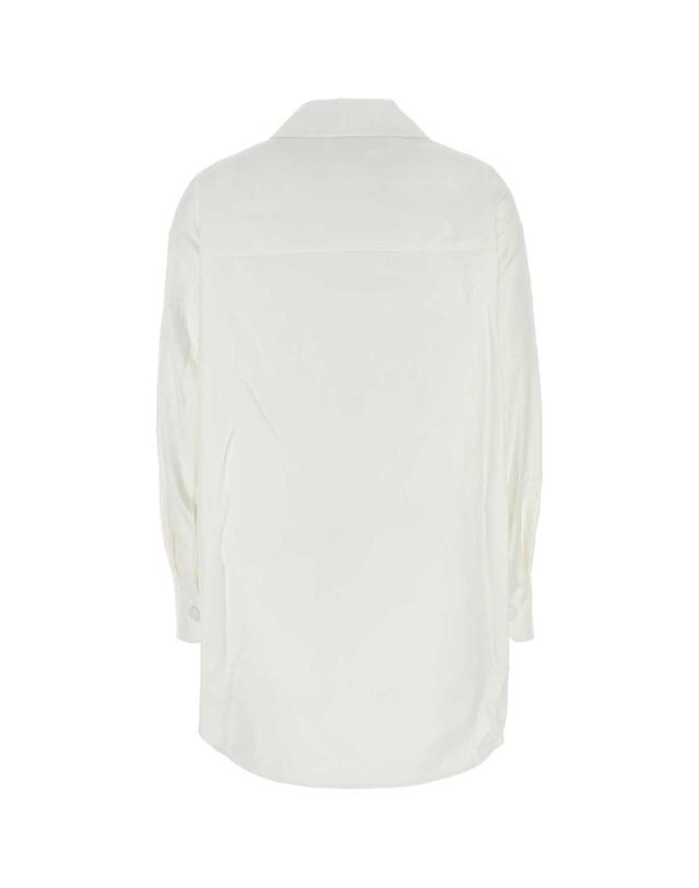 발렌티노 가라바니 [해외직구][X45]valentino 4B0CJ3F075Y 0BO 여성 자켓 베스트 블레이저 봄버 데님 White cotton blend oversize jacket 착용컷