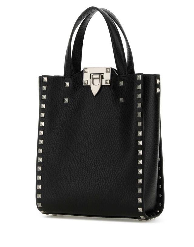 발렌티노 가라바니 [해외직구][X45]valentino 6Y2B0B43TED 0NO 남성 토트백 쇼퍼백 크로스백 Black leather Rockstud handbag 착용컷