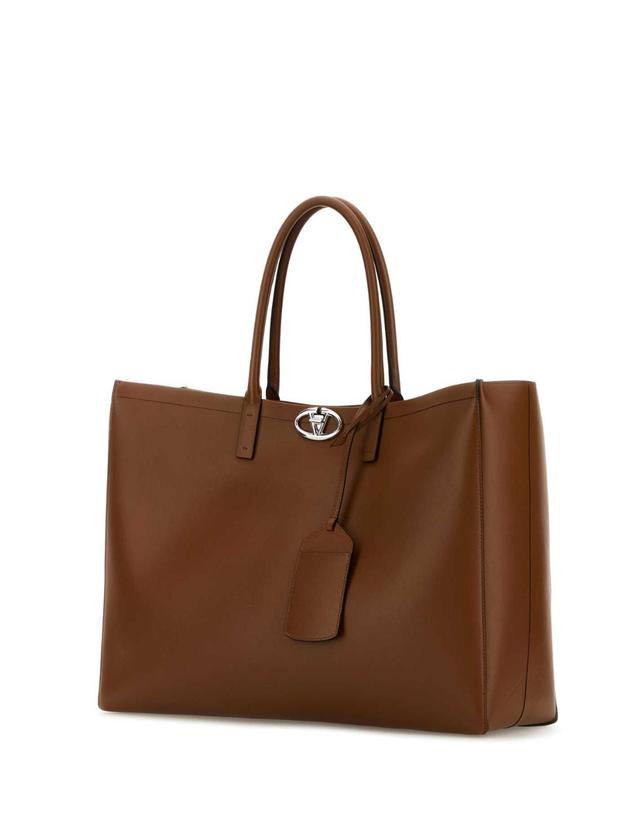 발렌티노 가라바니 [해외직구][X45]valentino 5Y0B0C93ZZA N58 남성 토트백 쇼퍼백 크로스백 Brown leather VLogo shopping bag 착용컷