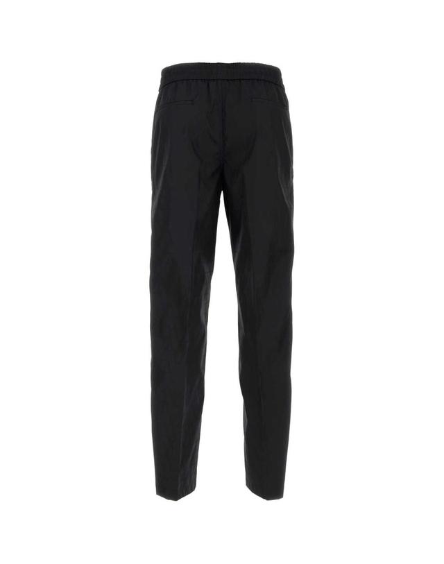 발렌티노 가라바니 [해외직구][X45]valentino 4V3RB0Q79UW MXM 남성 바지 면바지 조거 카고 와이드 Black Toile Iconographe chino pant 착용컷