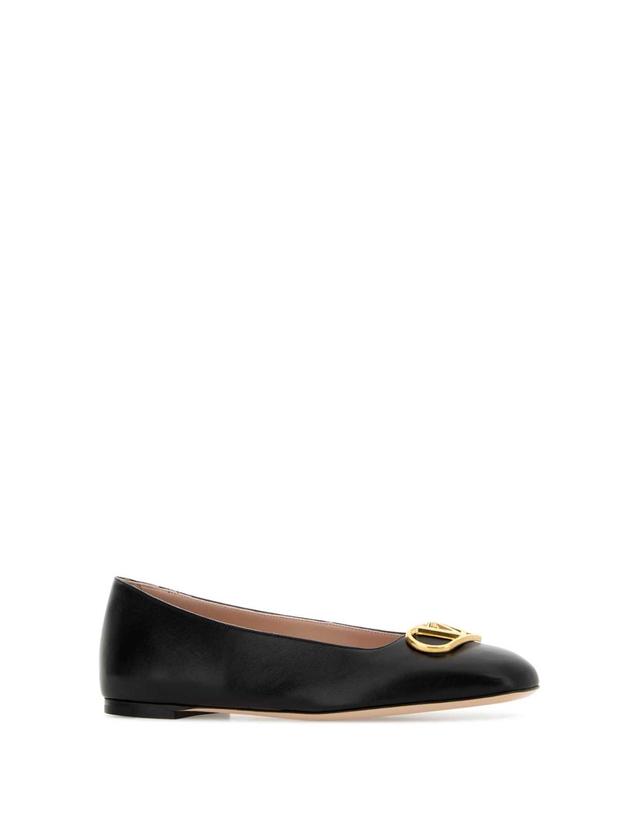 발렌티노 가라바니 [해외직구][X45]valentino 8W0S0PI8RRE 0NO 여성 플랫슈즈 발레리나슈즈 메리제인 Black leather VLogo Signature ballerinas 착용컷