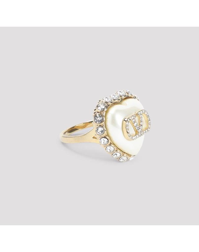 발렌티노 가라바니 [해외직구][D14]valentino 8W0J0BT3EXE 3DV ORO CRYSTAL CRE 여성 귀걸이 팔찌 목걸이 반지 브로치 악세사리 valentino Ring 착용컷
