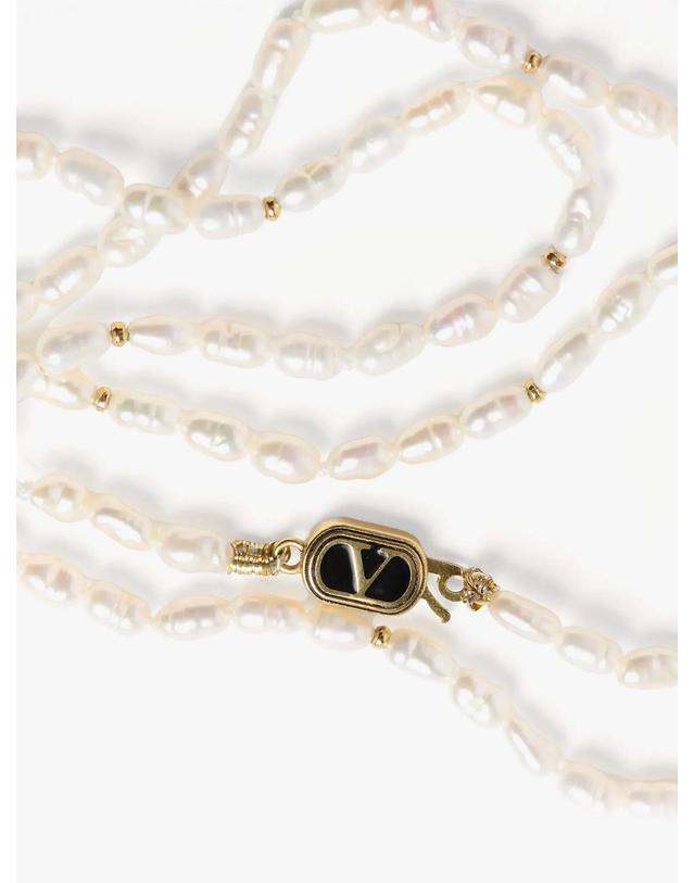 발렌티노 가라바니 [해외직구][N85]valentino 6Y2J0S99CRW 남성 목걸이 팔찌 반지 브로치 valentino Metal necklace with pearls 착용컷