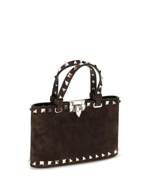 발렌티노 가라바니 [해외직구][K68]valentino 9W2P0AT0KQQ 0TO 여성 토트백 쇼퍼백 탑핸들백 핸드백 Suede Rockstud mini Handbag 착용컷